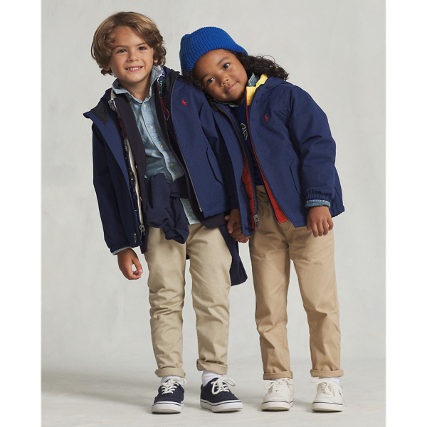 P-Layer 1 Water-Repellent Hooded Jacket BOYS 1.5–6 YEARS 1