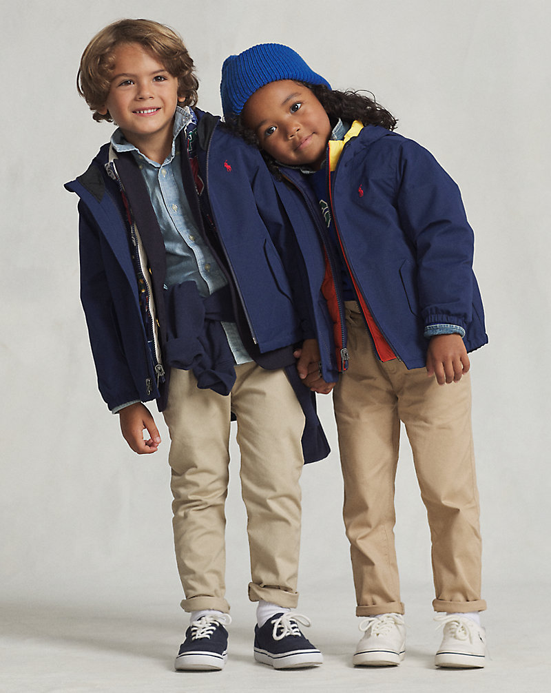 P-Layer 1 Water-Repellent Hooded Jacket BOYS 1.5–6 YEARS 1