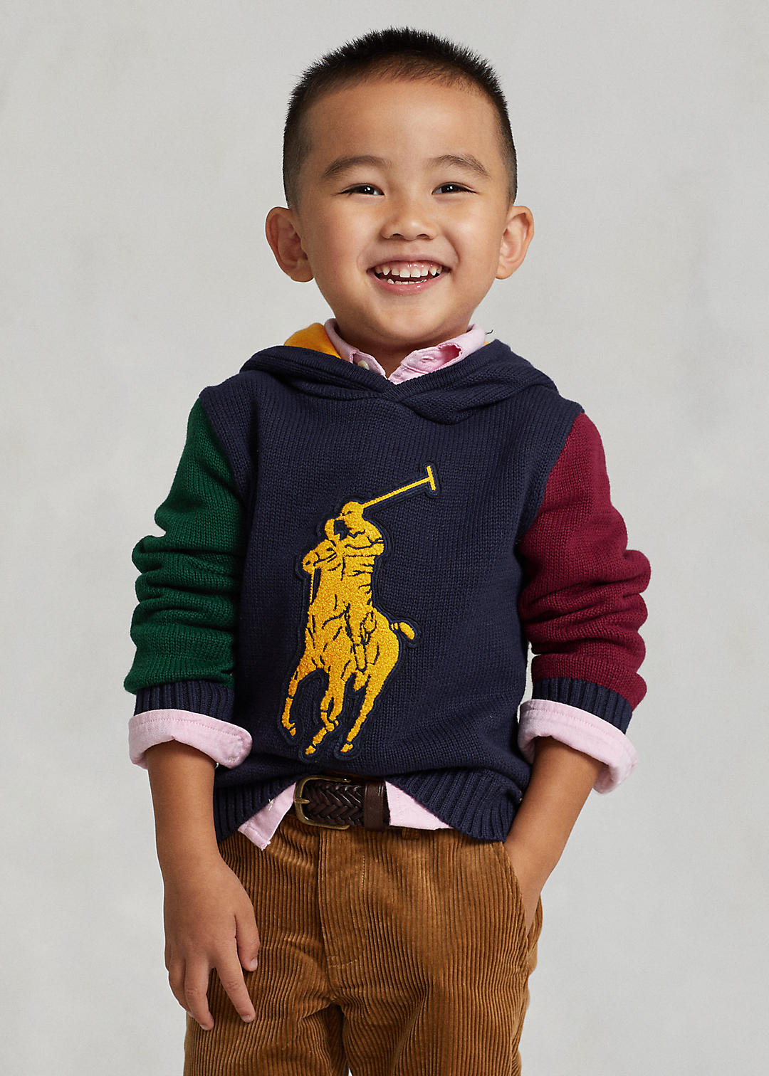 Big Pony Cotton Hooded Sweater