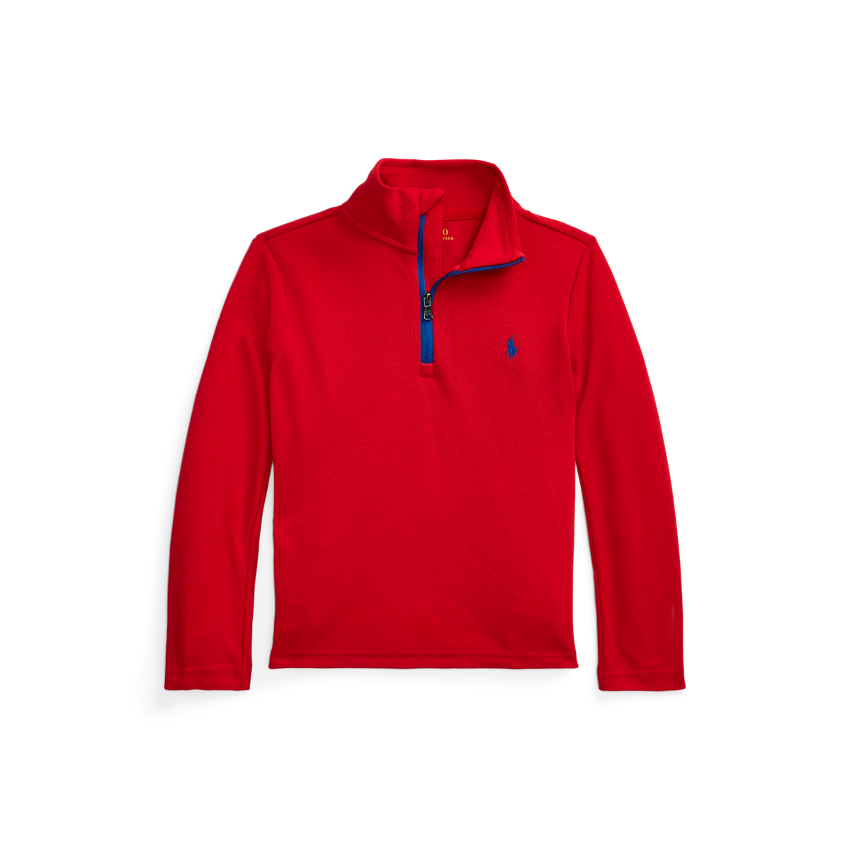 Piqué Quarter-Zip Pullover