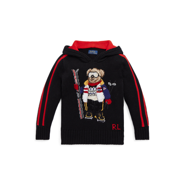 Ralph lauren bear sweater kids store