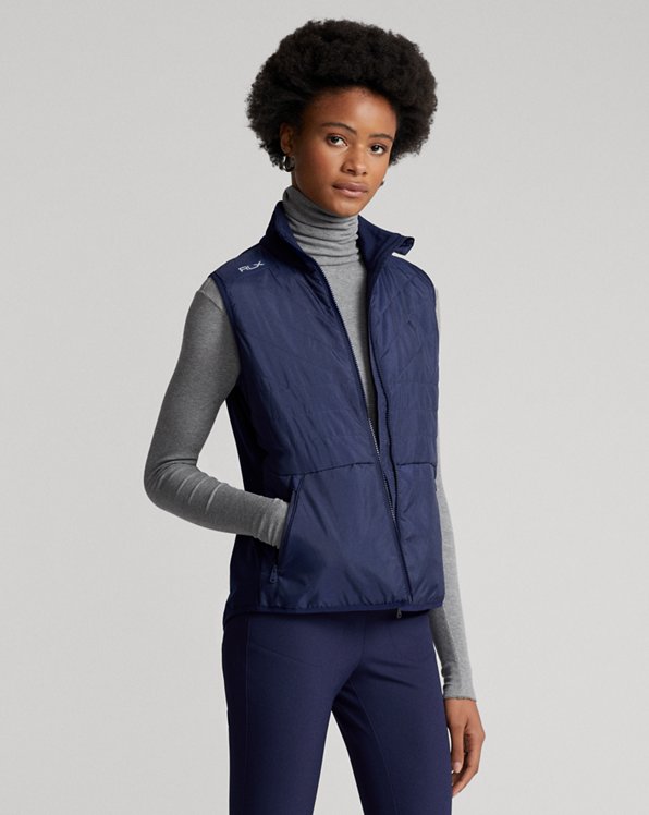 Hybrid Mockneck Zip Vest