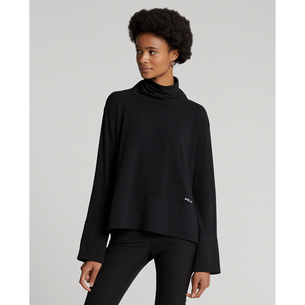 Performance Cotton-Blend Turtleneck