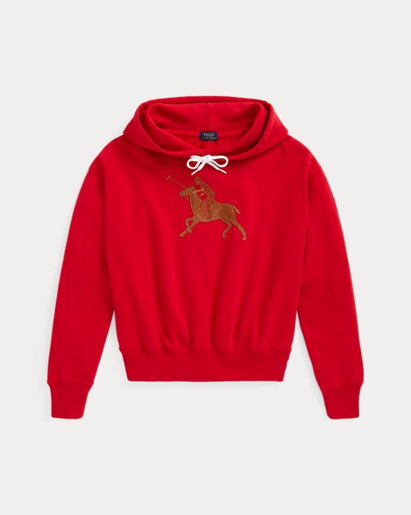 Pony-Appliqué French Terry Hoodie