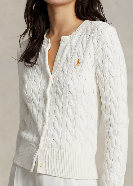 Cable-Knit Cotton Cardigan for Women | Ralph Lauren® AM