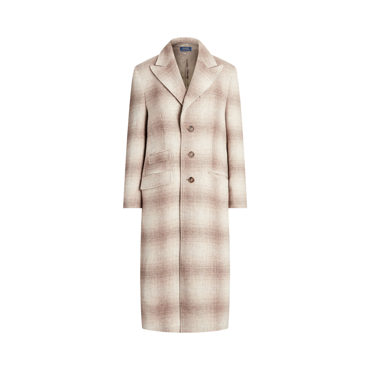 Ralph lauren plaid coat outlet