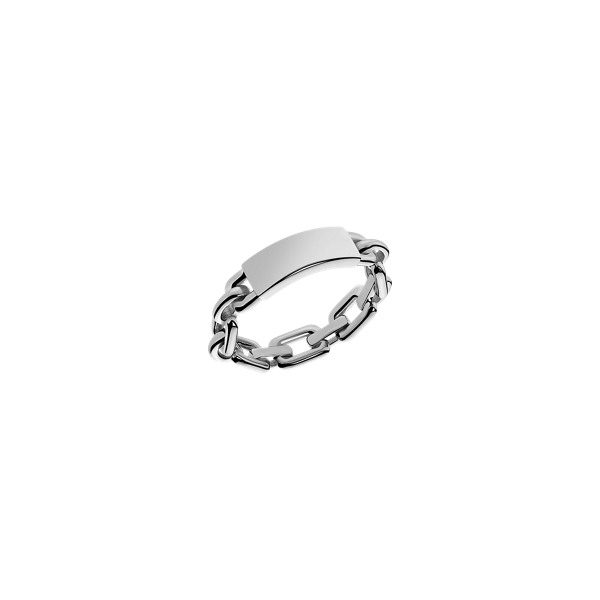 Sterling Silver ID Ring The Chunky Chain Collection 1