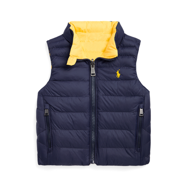 Reversible Water-Repellent Gilet Baby Boy 1