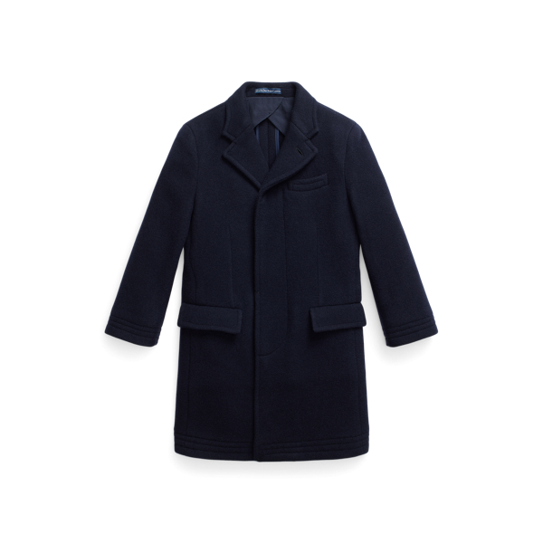 Minibee Men's Long Wool Blend Trench Coat - Slim Fit, Quilted Lined Winter Topcoat, Single Button