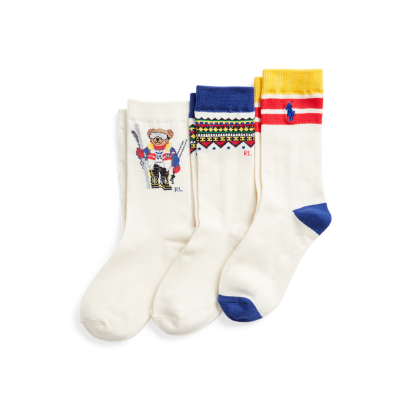 Polo Bear Crew Sock 3-Pack