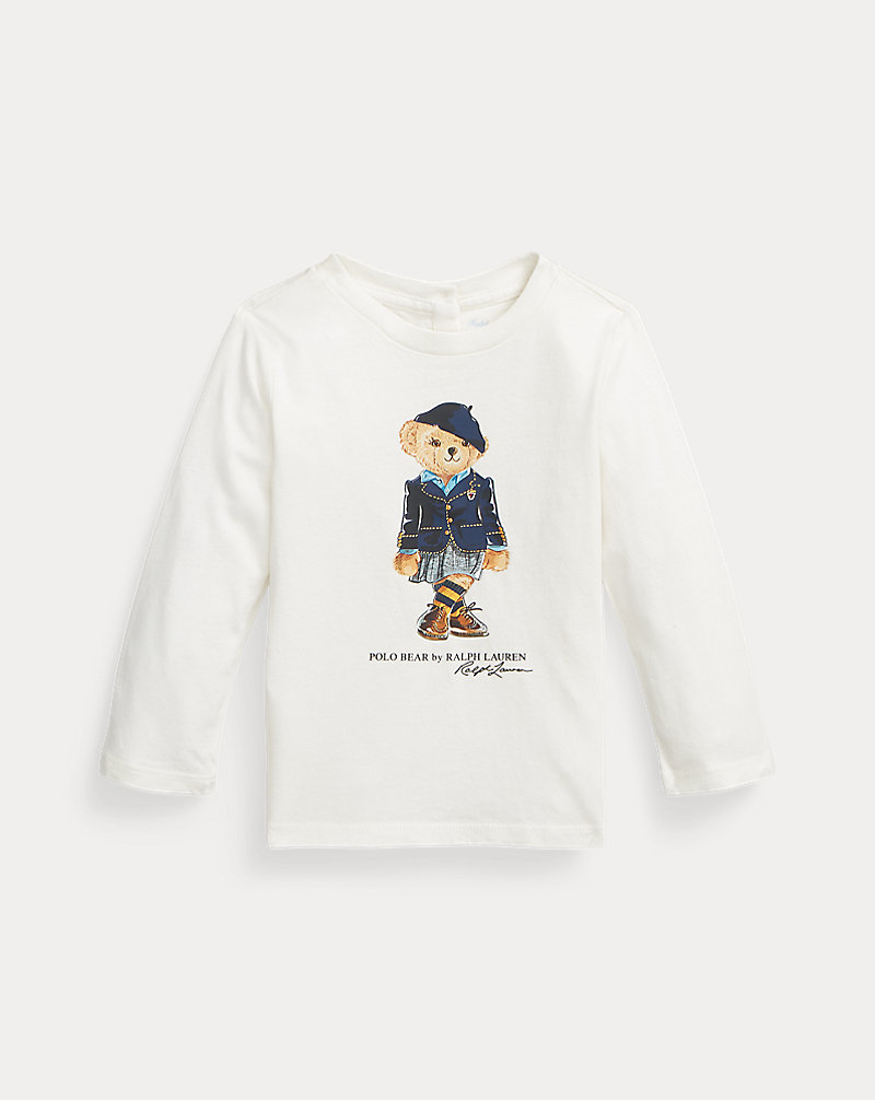 Langarm-T-Shirt mit Polo Bear Baby-Mädchen 1