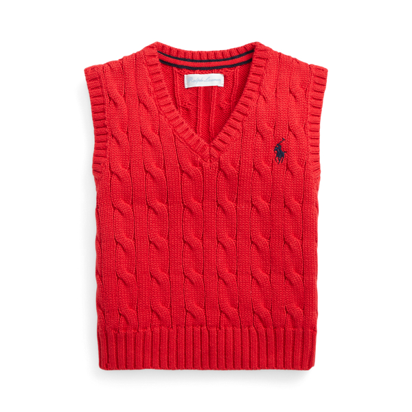 Cable-Knit Cotton Jumper Vest