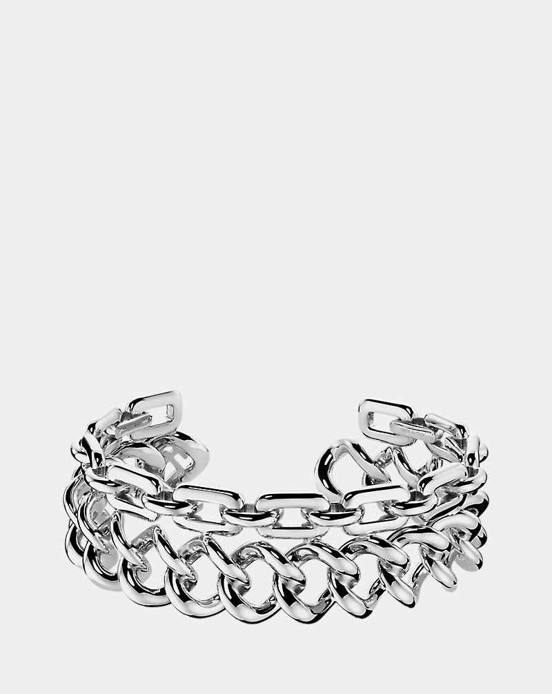 Sterling zilveren manchetarmband The Chunky Chain Collection 1