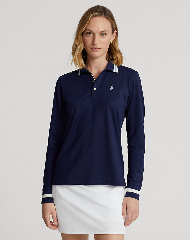 Tailored Fit Long-Sleeve Polo Shirt RLX Golf 1