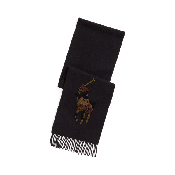 Polo Ralph Lauren Camo Big Pony Wool Scarf