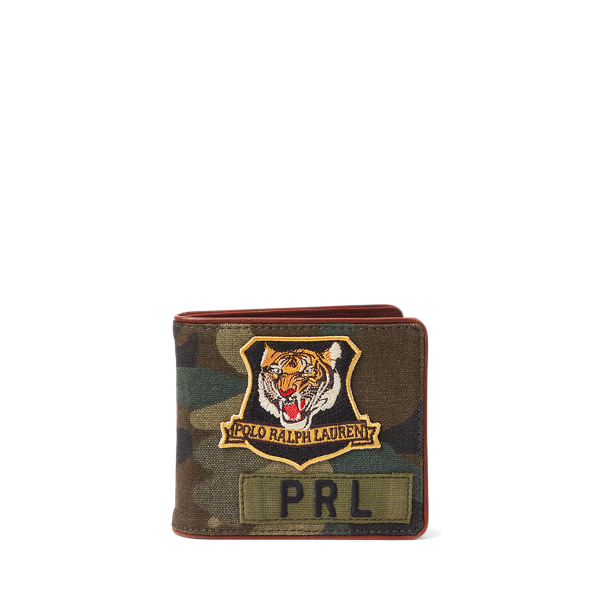 Tiger-Patch Camo Billfold Wallet