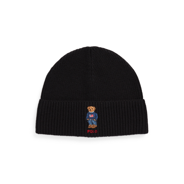 Polo Bear Rib-Knit Beanie