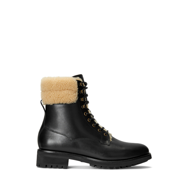 Bryson Leather Shearling Field Boot