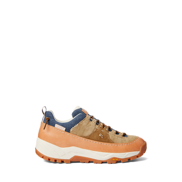 Harmon Leather and Denim Trainer