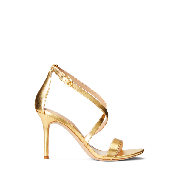 Gabriele Metallic Leather Sandal Lauren 1