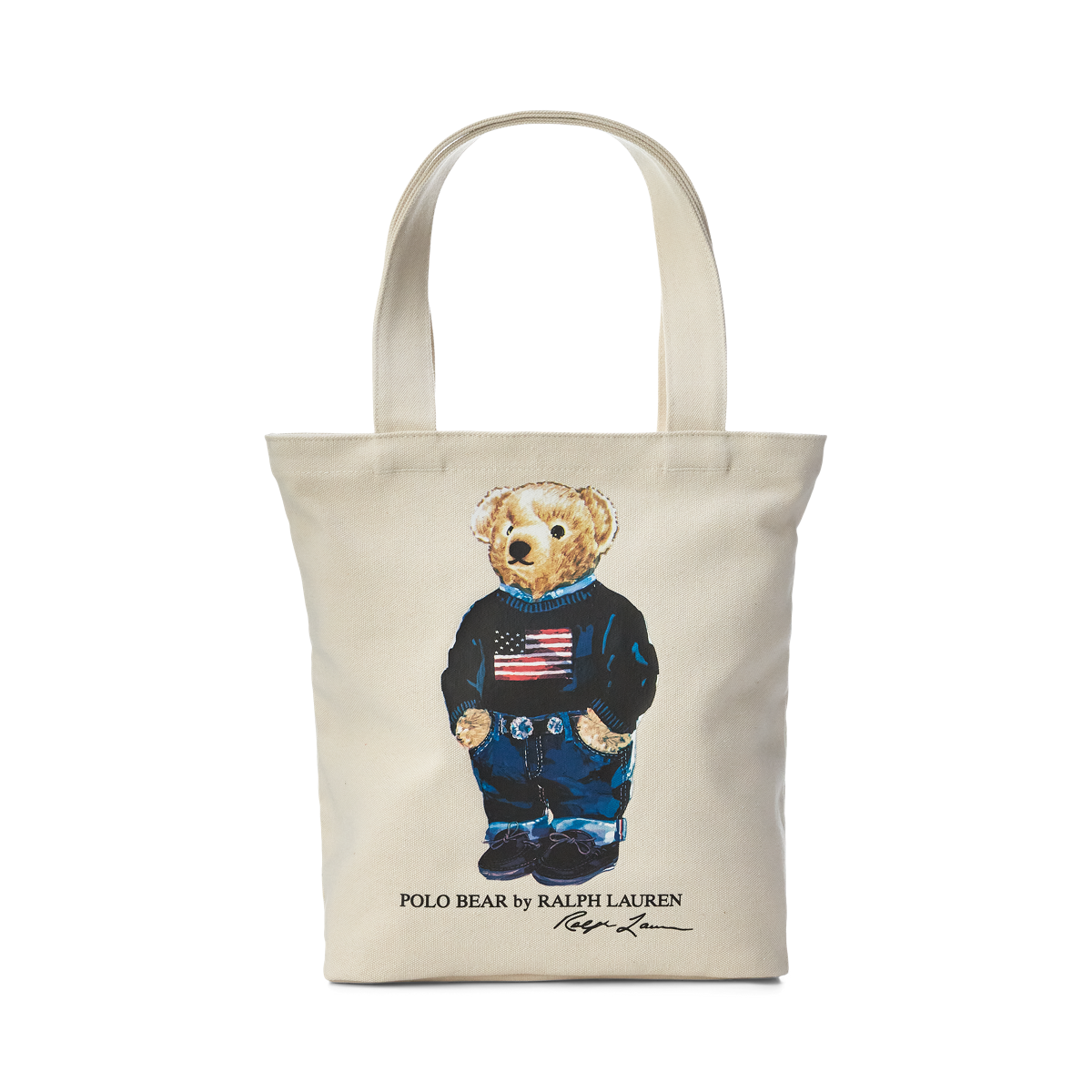 The Best Teddy Design Printed Tote Bag