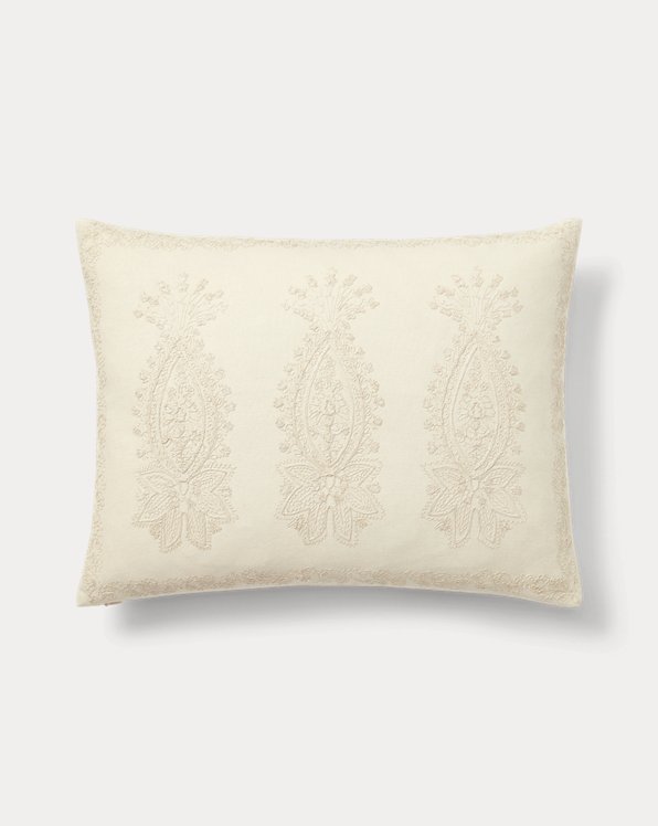 Riley Embroidery Throw Pillow