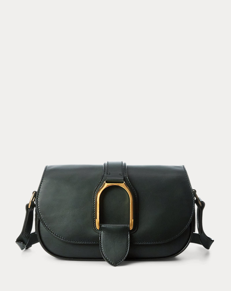 Welington Burnished Leather Shoulder Bag Ralph Lauren Collection 1