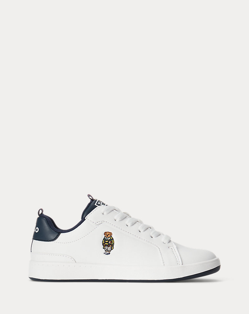 Polo Bear Faux-Leather Court Trainer Child 1