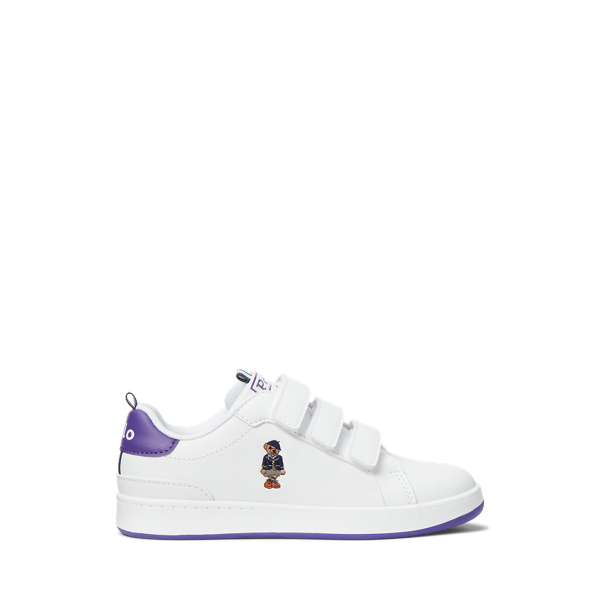 Polo Bear Faux-Leather Court EZ Trainer GIRLS 1.5-6.5 YEARS 1