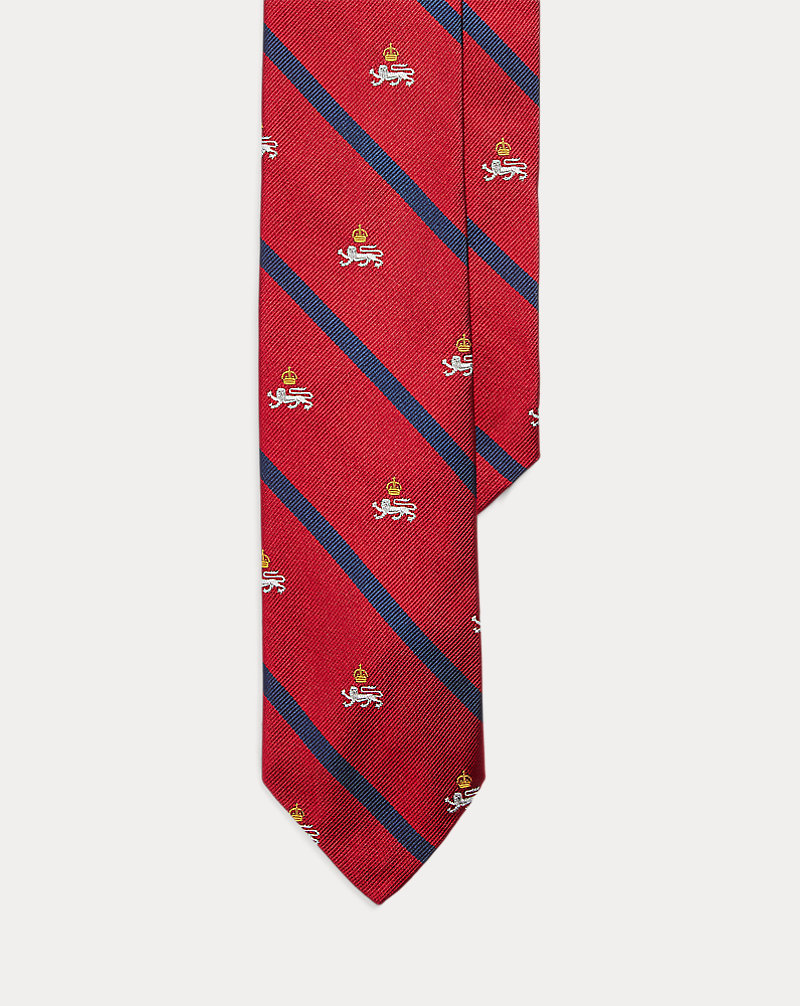 Cravate club rayée en reps de soie Polo Ralph Lauren 1