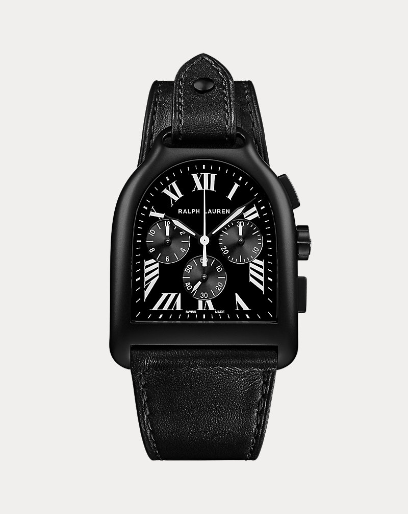Large Chronograph PVD Black Dial The Stirrup Collection 1
