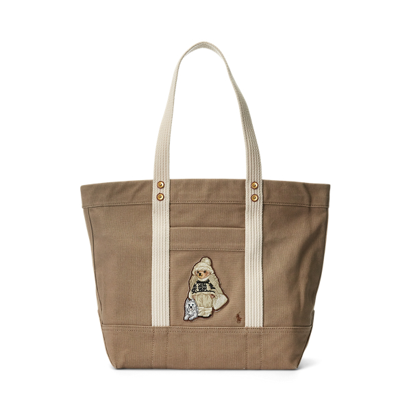 I love 00Q: Plain Tote Bag by Le Bear Polar