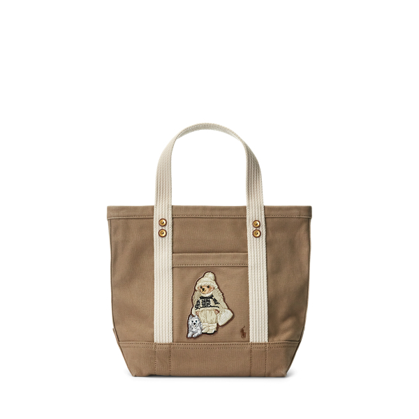 Polo Ralph Lauren Women's Canvas Polo Bear Mini Tote