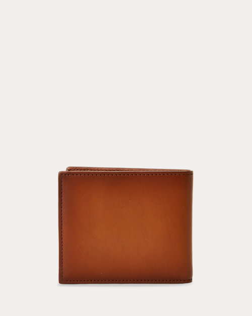 Burnished Leather Billfold Wallet