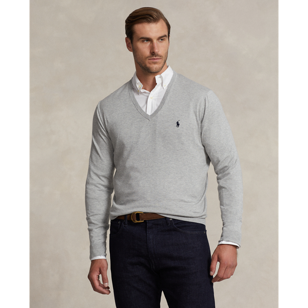 Cotton V-Neck Sweater