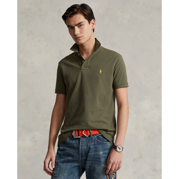 Custom Slim Fit Mesh Polo Shirt