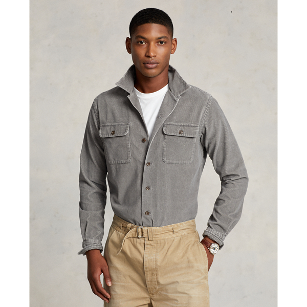 Classic Fit Corduroy Camp Shirt