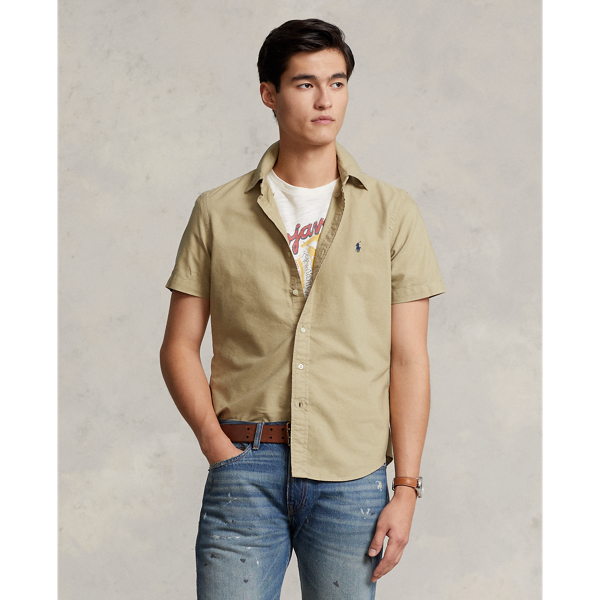 Cream ralph lauren clearance shirt
