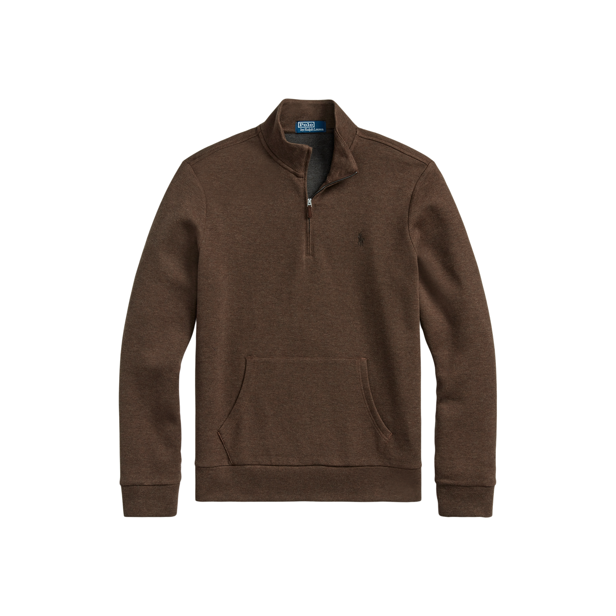 Double-Knit Mesh Quarter-Zip Pullover