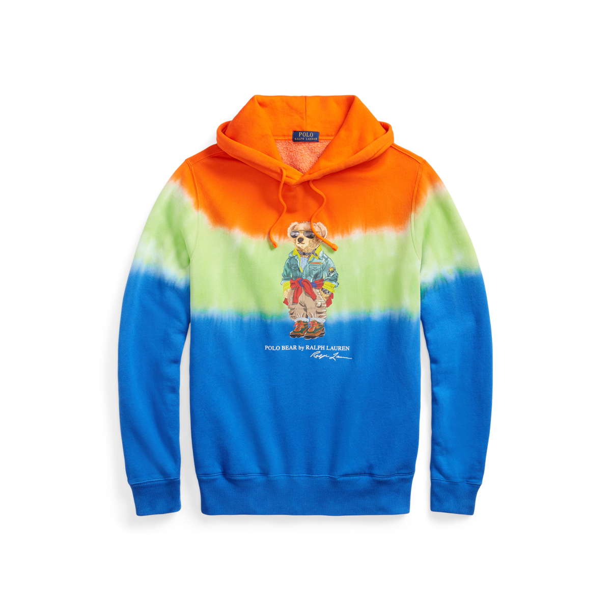 MARKET Tie-dyed printed cotton-blend fleece hoodie