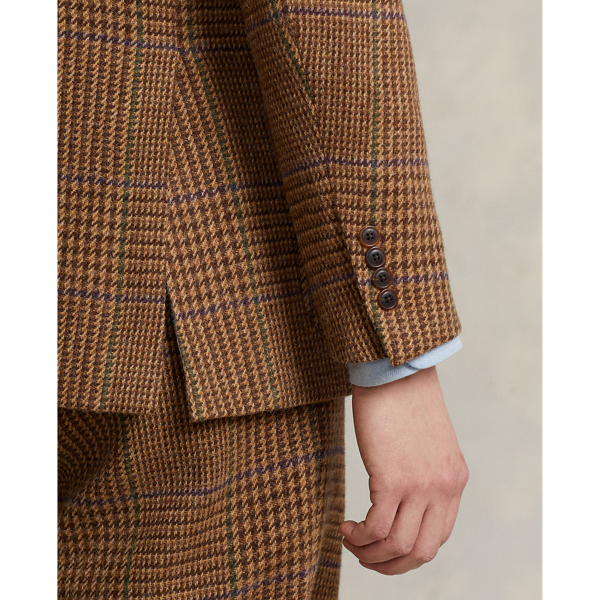 Polo ralph lauren glen plaid wool trench hot sale