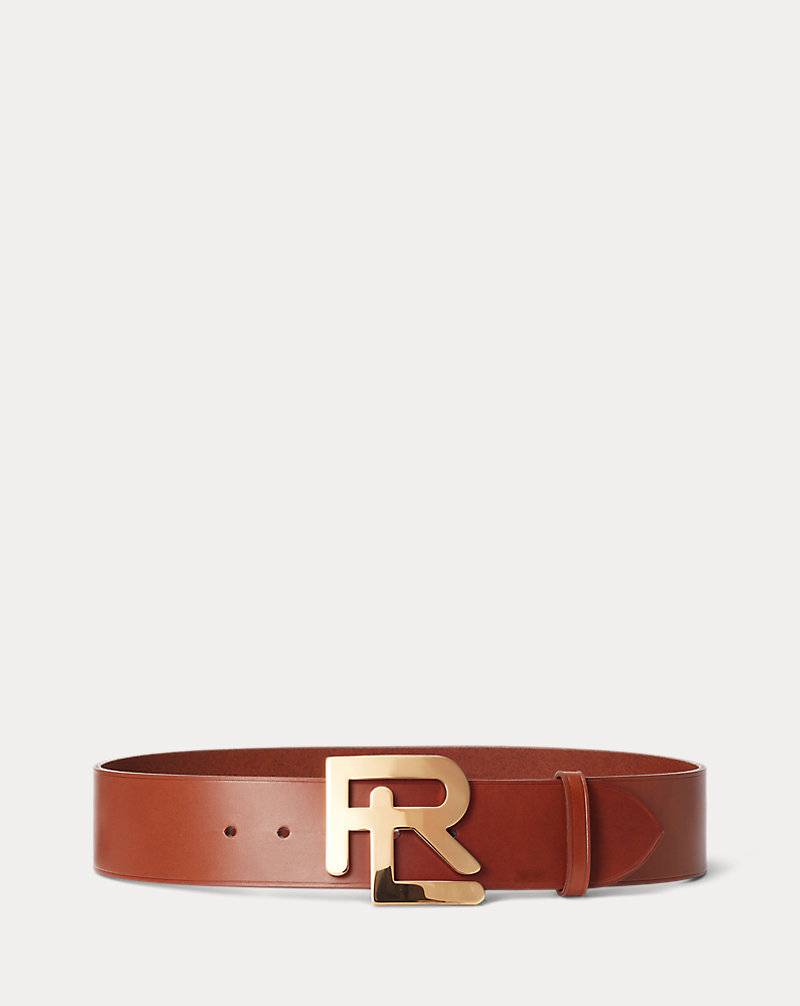 RL Vachetta Leather Wide Belt Ralph Lauren Collection 1