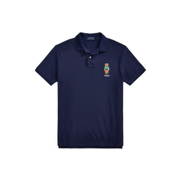 Custom Slim Fit Polo Bear Polo Shirt for Men | Ralph Lauren® UK