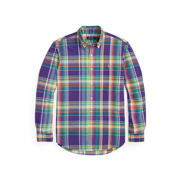 Classic Fit Plaid Oxford Fun Shirt