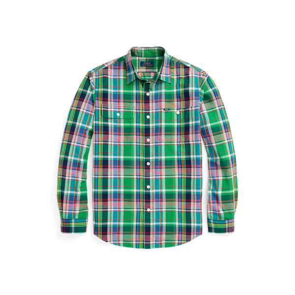 Classic Fit Plaid Oxford Workshirt