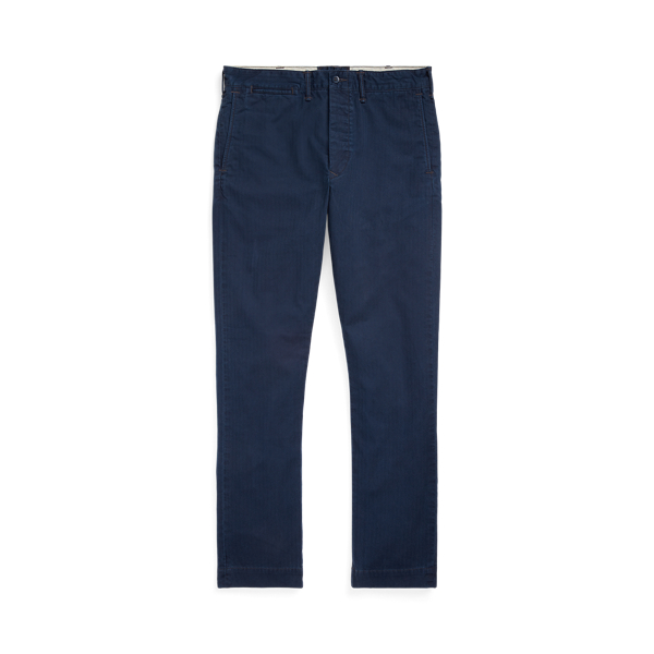 Slim Fit Herringbone Twill Pant