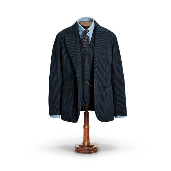 Ultrazachte colbert met visgraatmotief voor Men | Ralph Lauren® NL