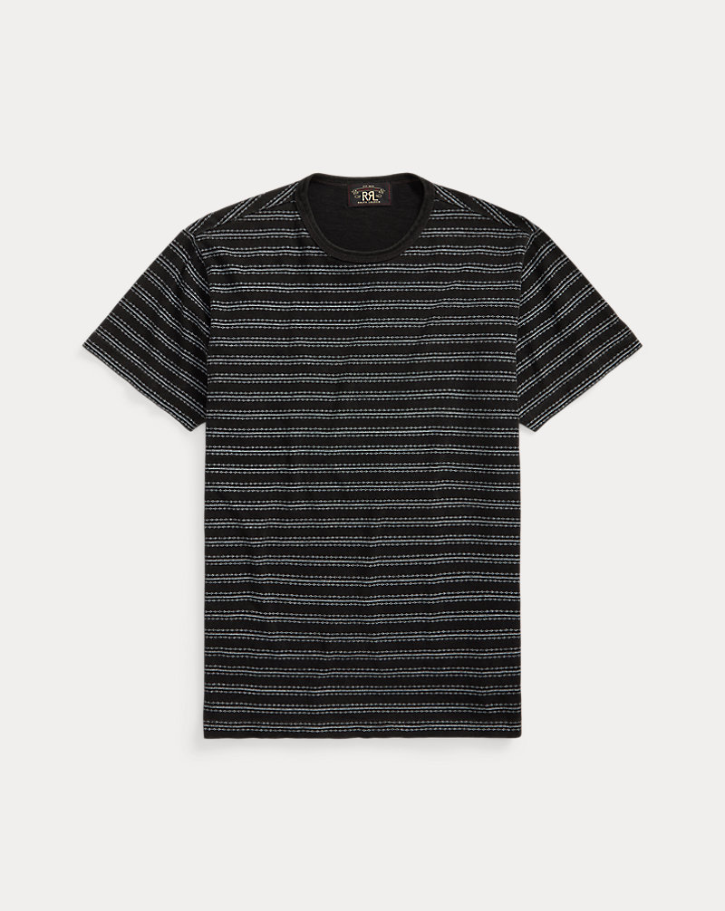 Striped Jersey Crewneck T-Shirt RRL 1