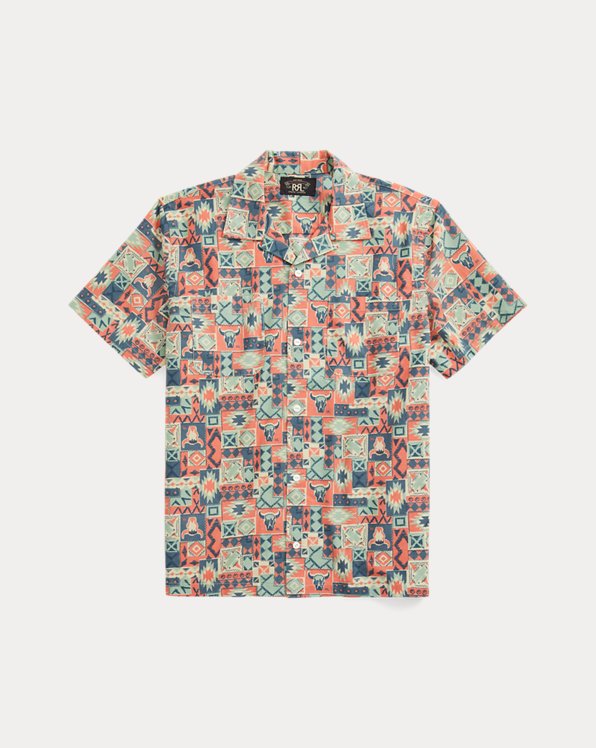 Print Woven Camp Shirt