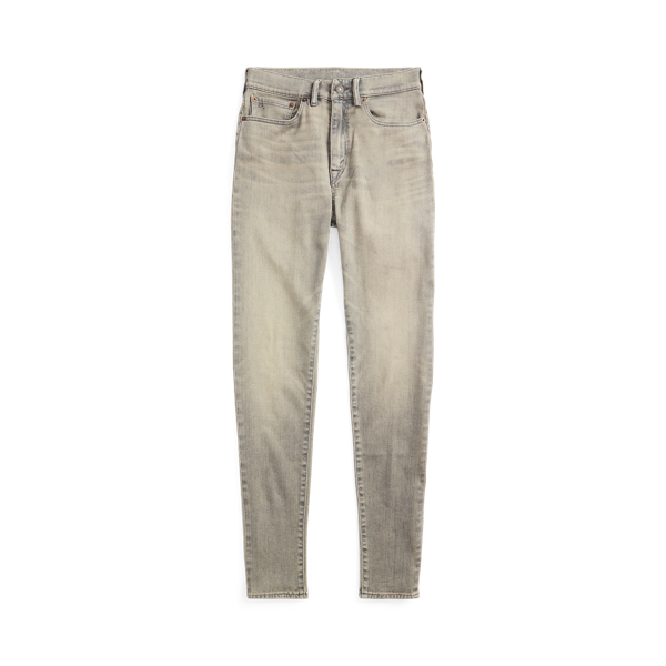Jeans Skinny elásticos gris desgastado